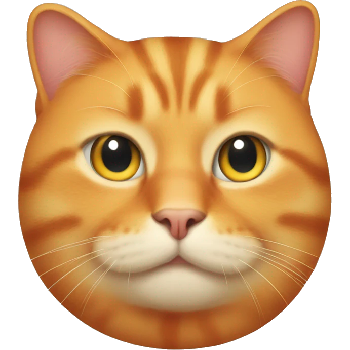 Fat orange cat  emoji