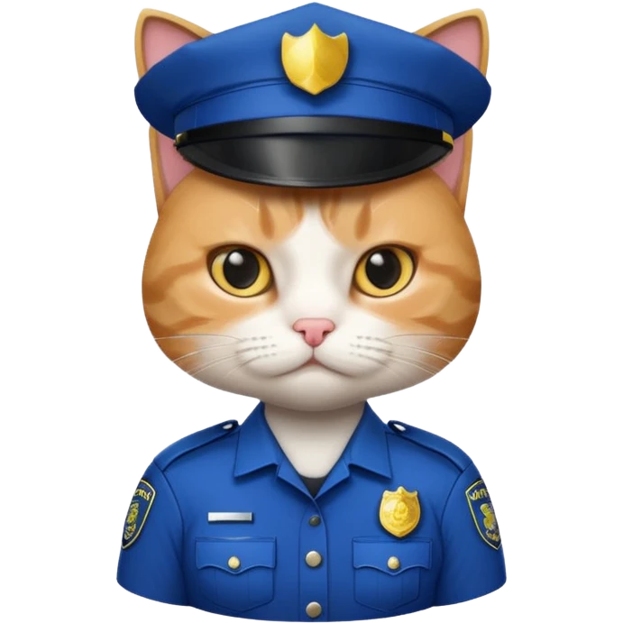 Police cat  emoji