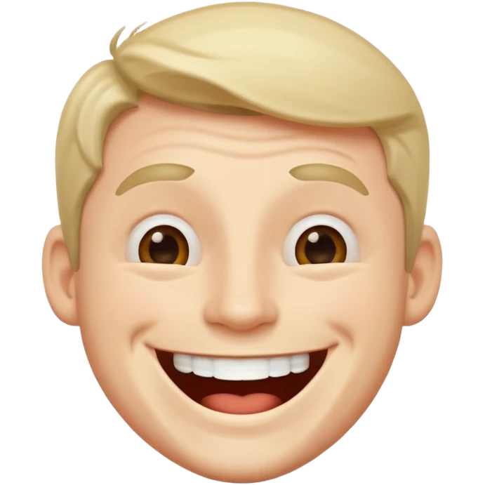man laughing like he knows everything emoji