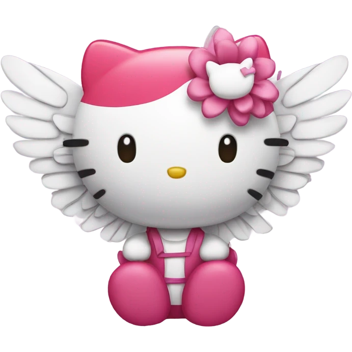 Hello kitty with wings emoji