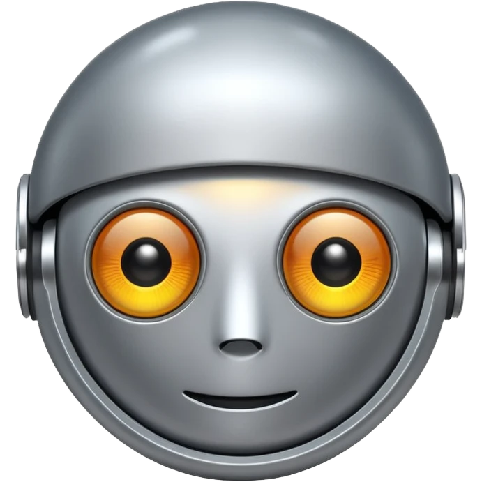 round  robot,one-eye emoji