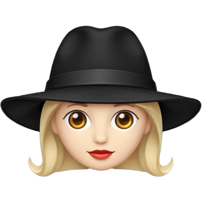 black hat emoji
