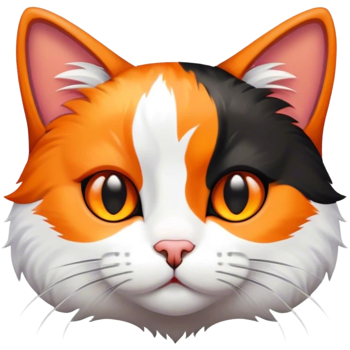 Tricolor cat emoji