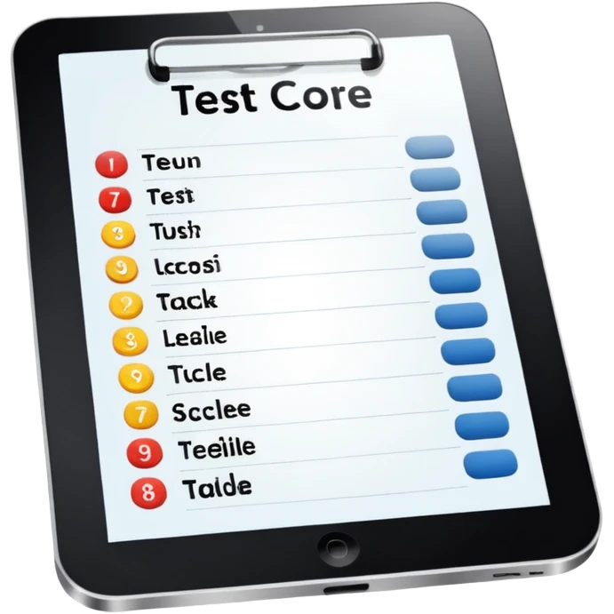 test score (table) emoji