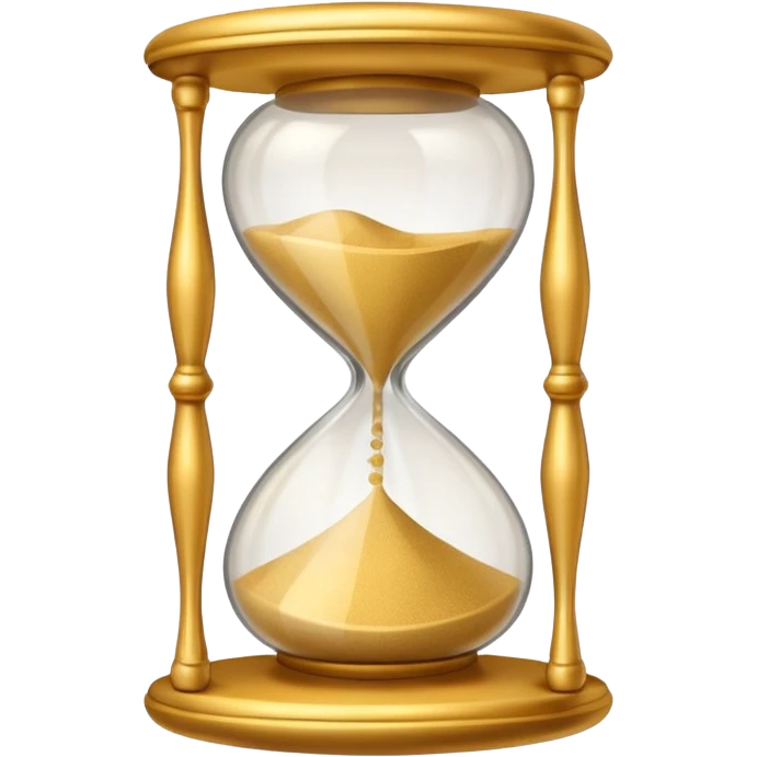 sand hourglass flowing. emoji | AI Emoji Generator