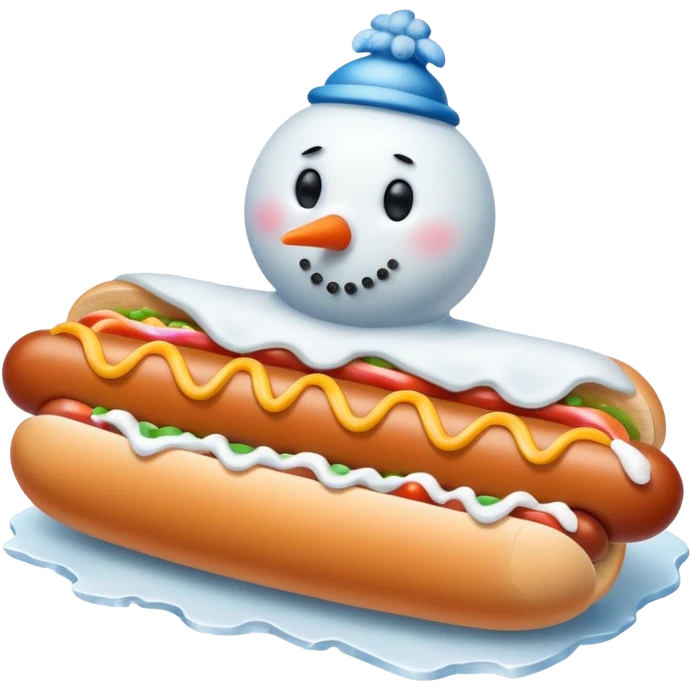 🌭❄️🥶☃️ emoji