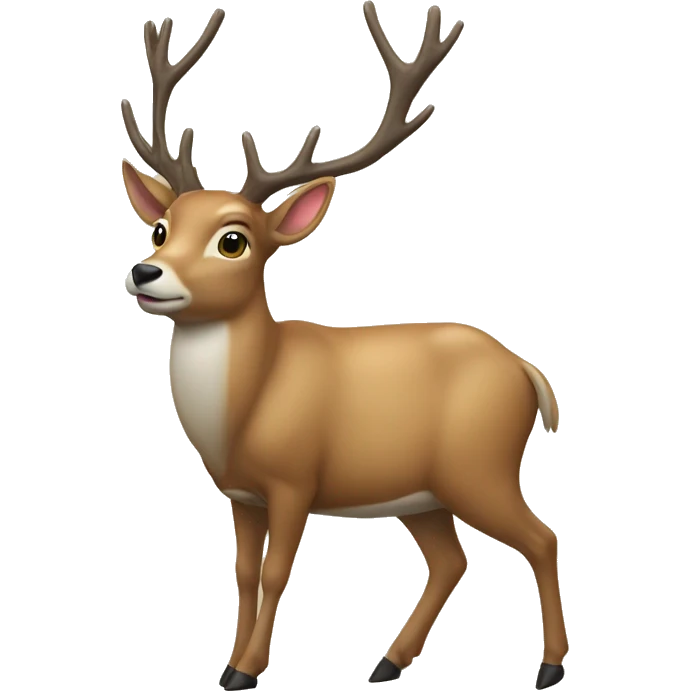 Deer with a pew pew emoji
