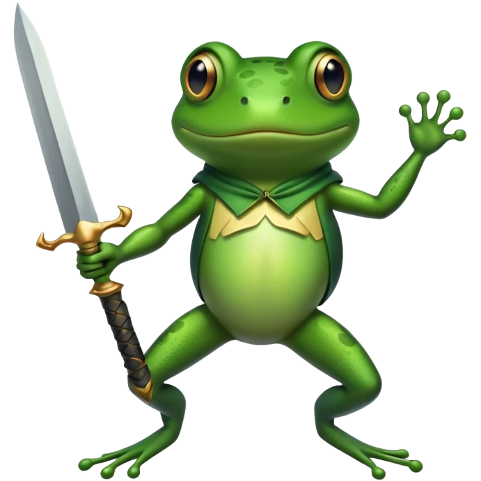 Frog and a dagger emoji