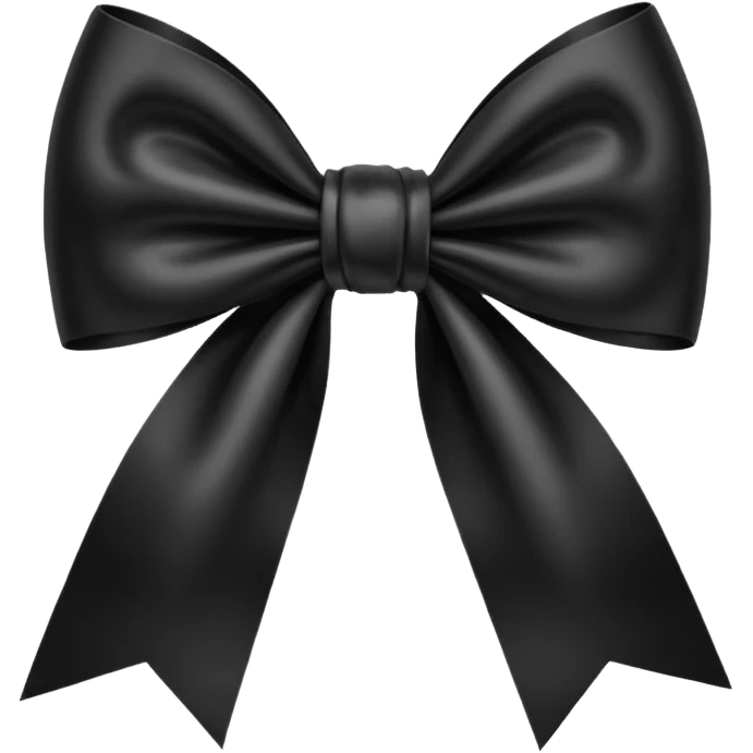 Moño negro emoji