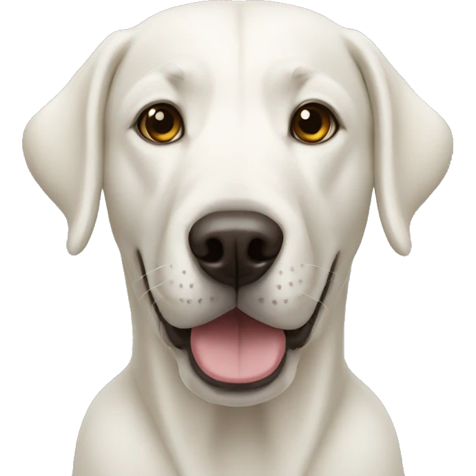White Labra dog emoji