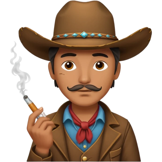 Vaquero fumando emoji