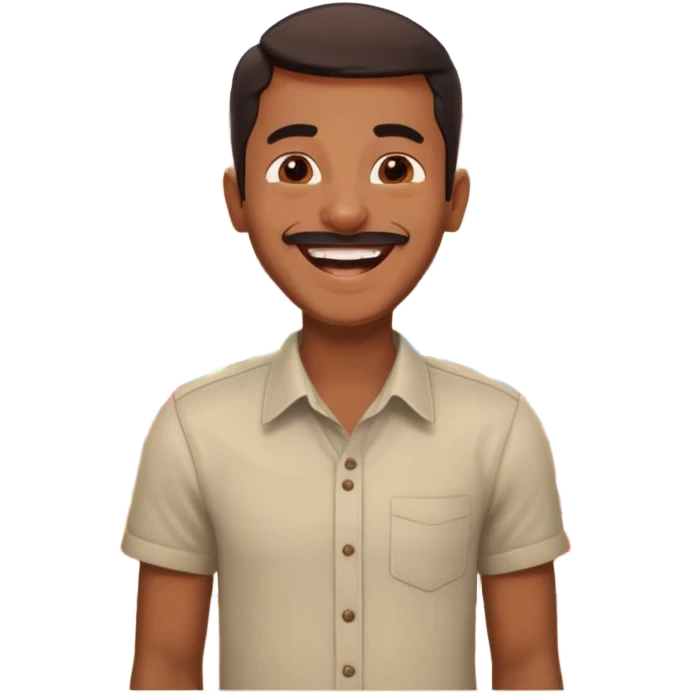 a guy from kerala laughing need his back ground in shop emoji
