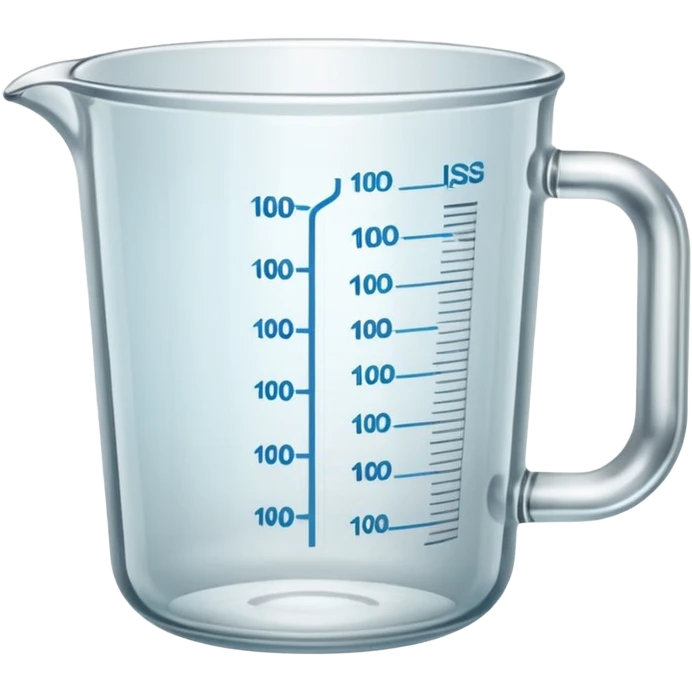 clear glass measuring cup emoji