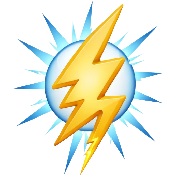 lightning flash emoji