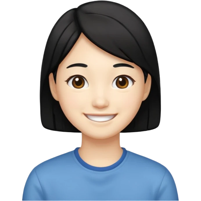 Happy and Korean vibe emoji