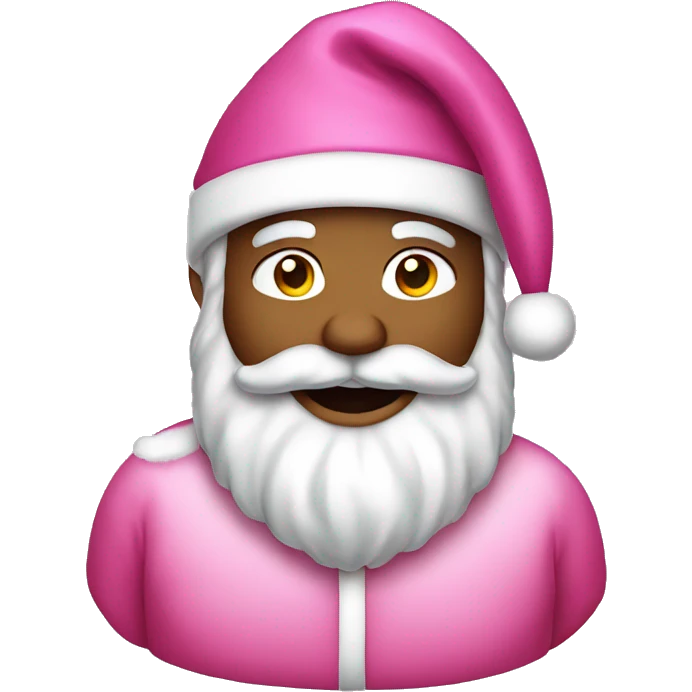 Pink Santa clause emoji