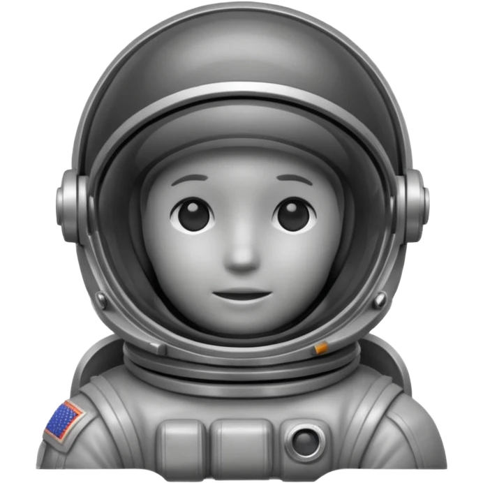 dark grey astronaut helmet  emoji