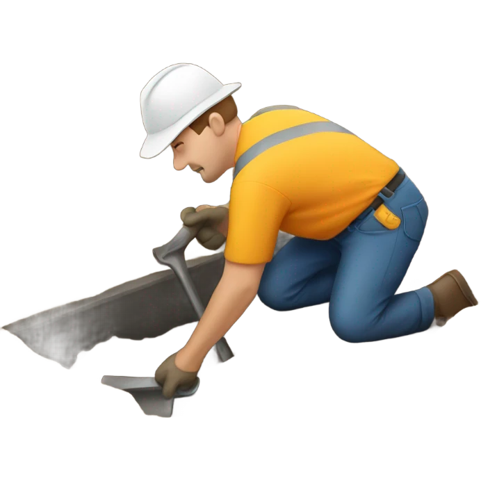 Man digging ditch emoji
