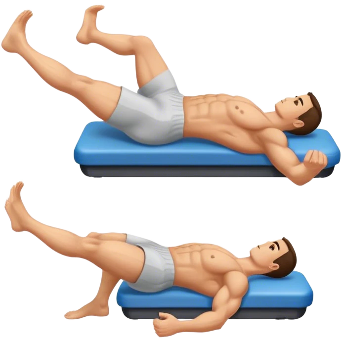 guy lying pec deck fly exercise emoji