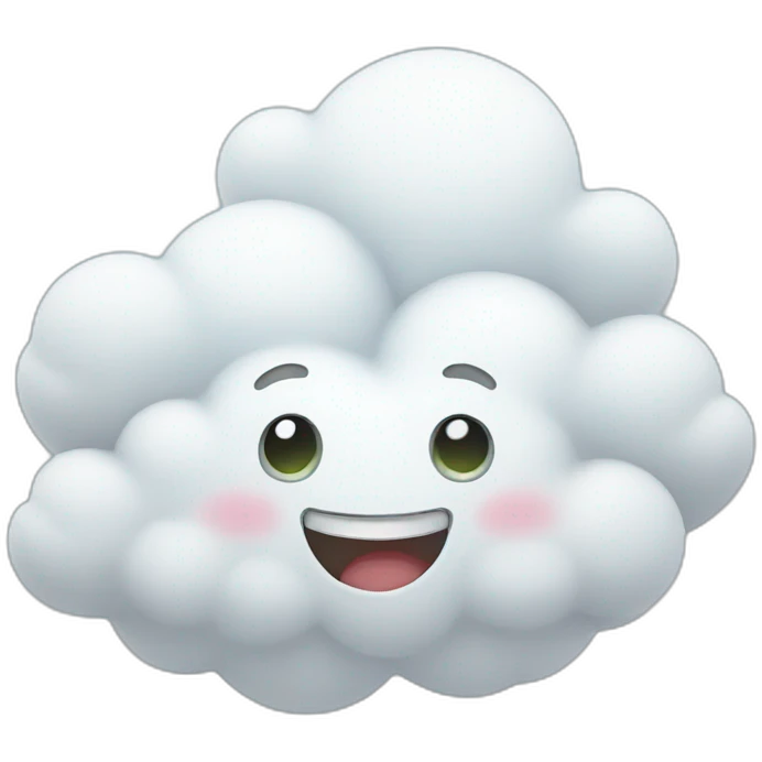 Happy cloud emoji