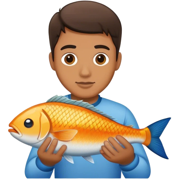 Hayes with a fish emoji