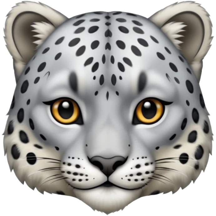 snow leopard face emoji
