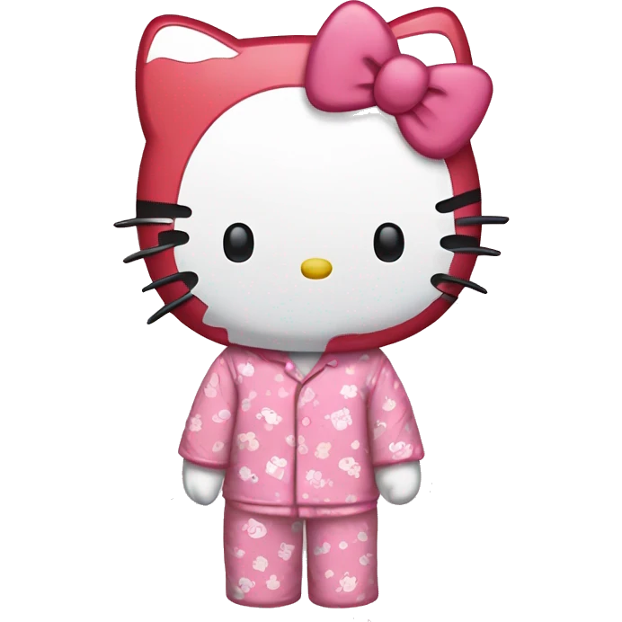 Hello Kitty en pyjama hello kitty  emoji