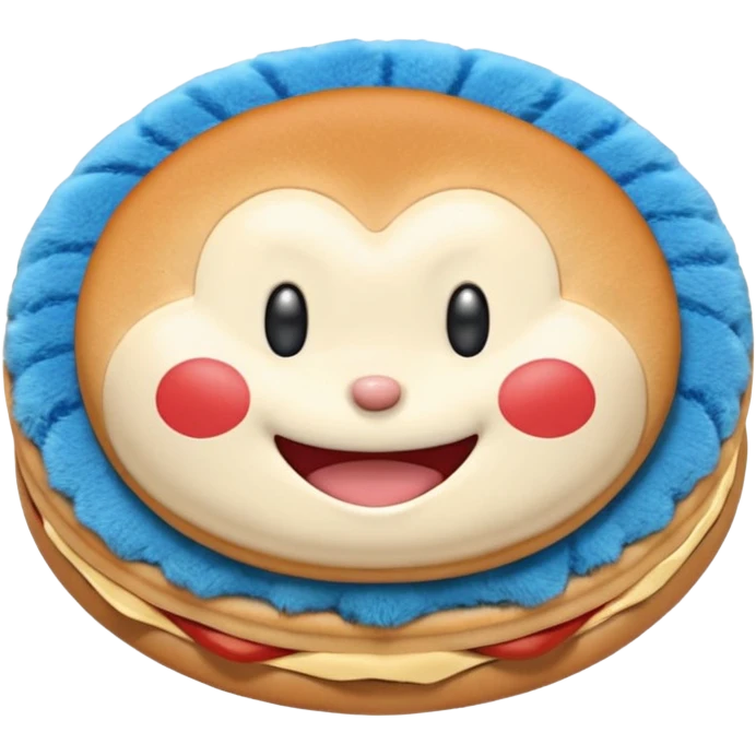 Doraemon Eating Dorayaki  emoji