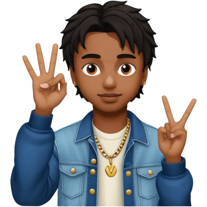 Playboi Carti YVL hand sign emoji
