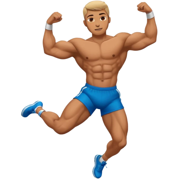 Guy doing a backflip emoji