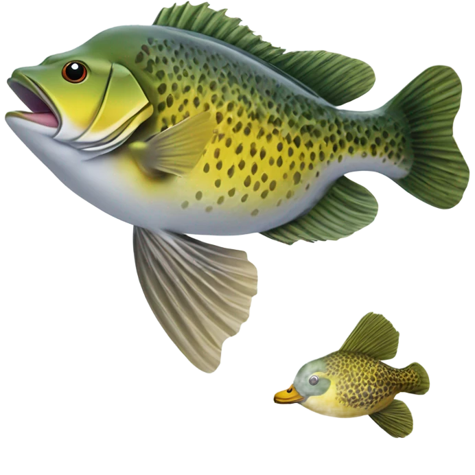 Crappie fish duck hunting emoji