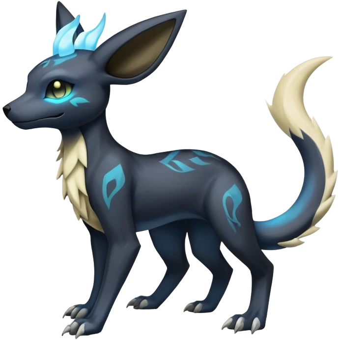 Manectric-Lucio-Cubone-Umbreon-Marowak-Draco-Fakémon-hybrid-creature (full body), 4 legs emoji