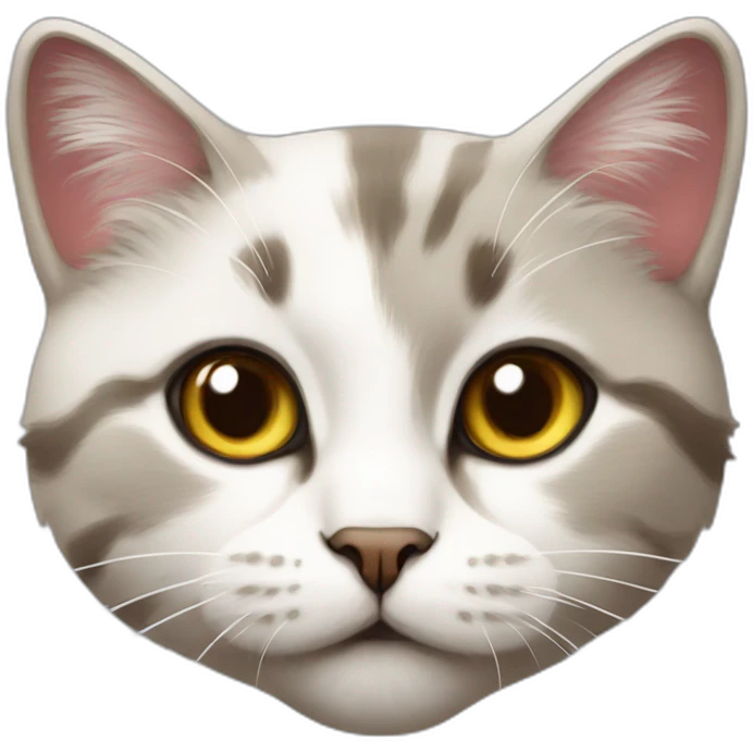 A cat painted in the color of the flag of Russia emoji