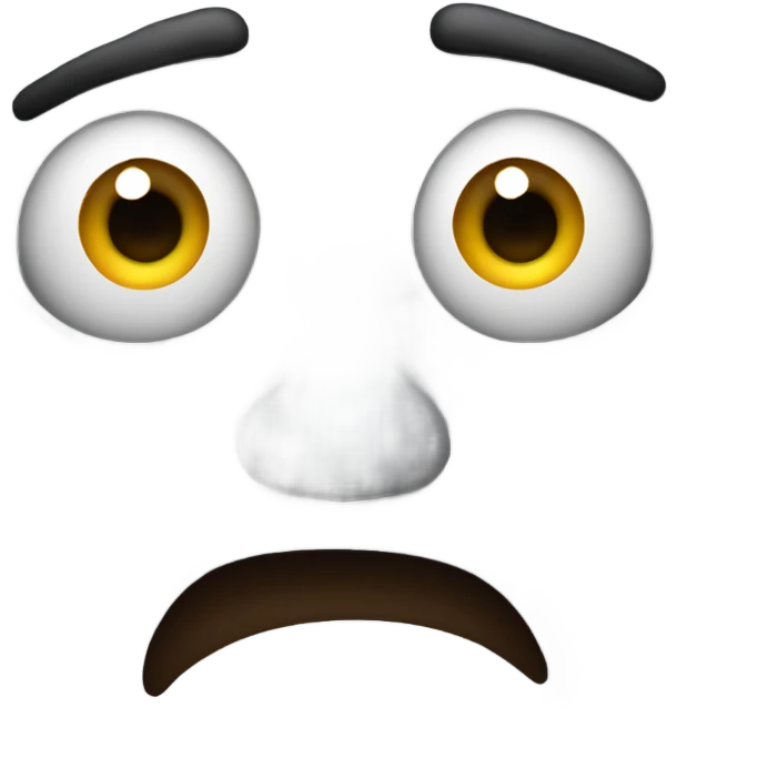 Yikes face  emoji