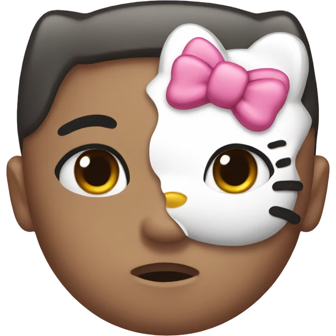 crying hello kitty emoji