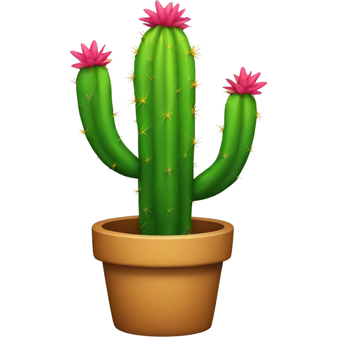 Rainbow cactus emoji