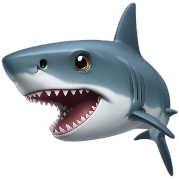 A shark mixed with a dinosaur emoji