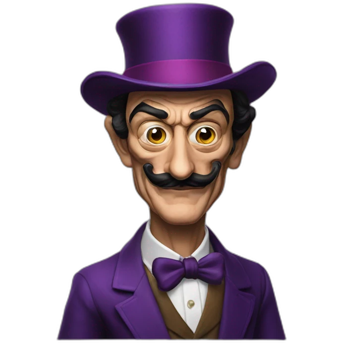 Salvador Dali waluigi emoji