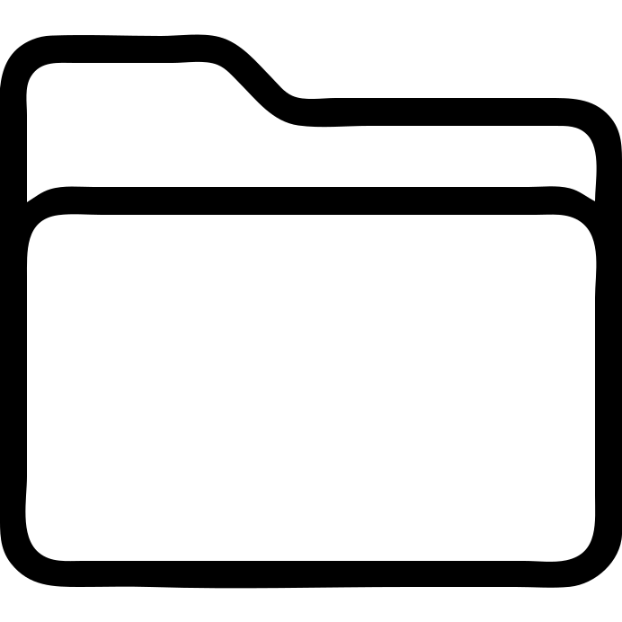 folder icon, clean and simple emoji