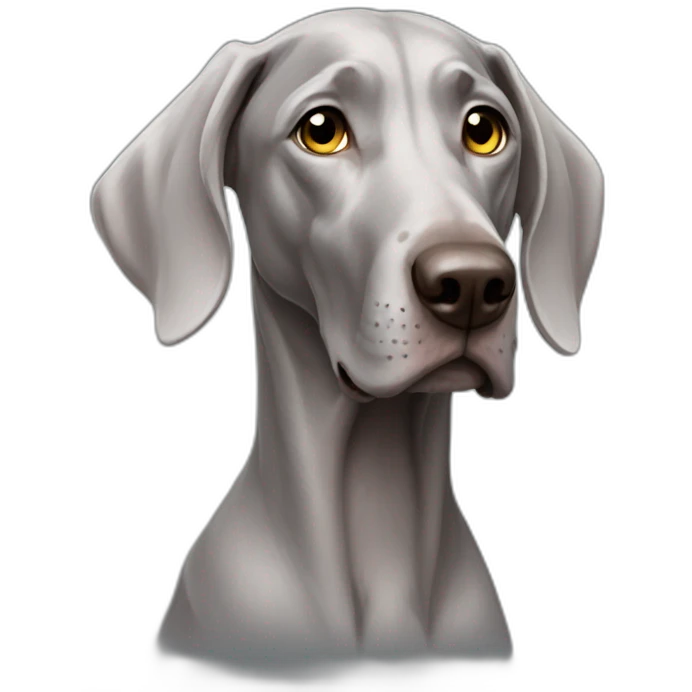 Weimaraner-unicorn emoji