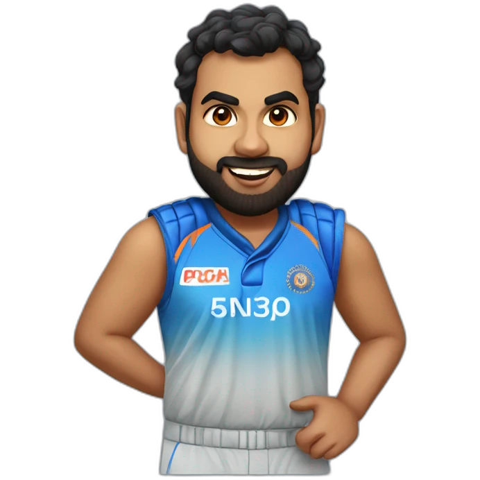 Rohit sharma more realistic image emoji