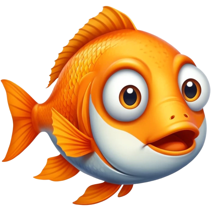 A Derpy looking fish looking at you emoji