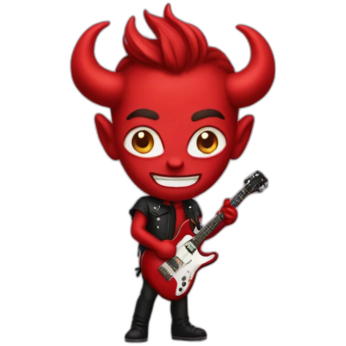 Rockstar devil emoji