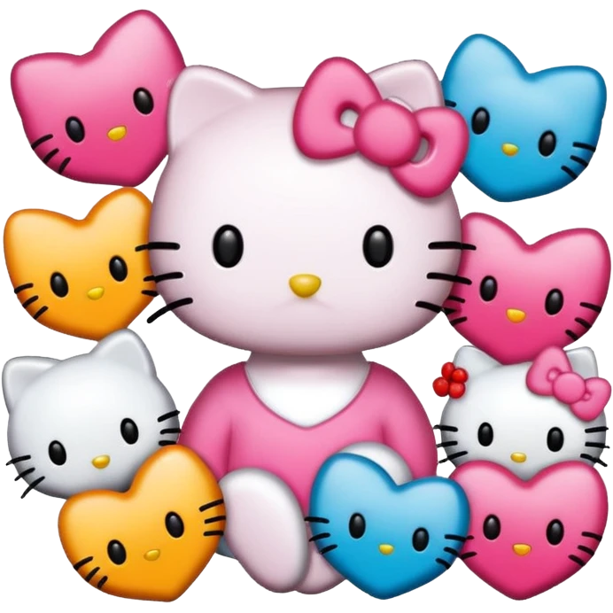 Hello Kitty stickers emoji