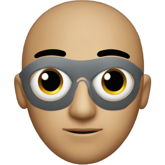black eye patch covering one eye like Nick Fury from Marvel emoji