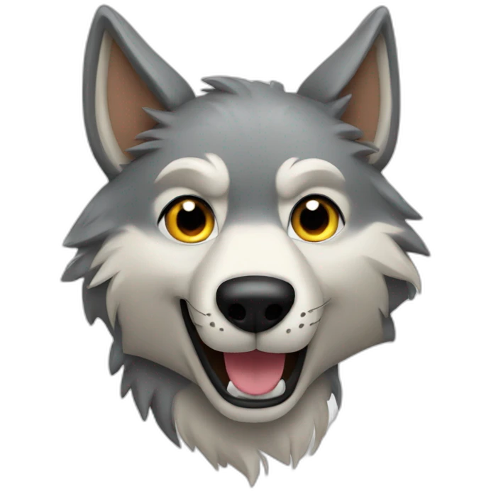 wolf thumbs up emoji