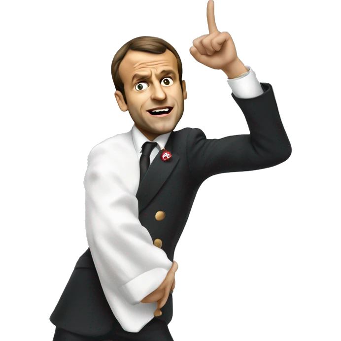 Emanuel macron qui dab  emoji