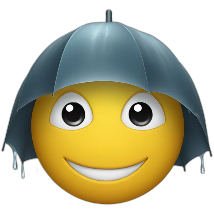 weird rain emoji