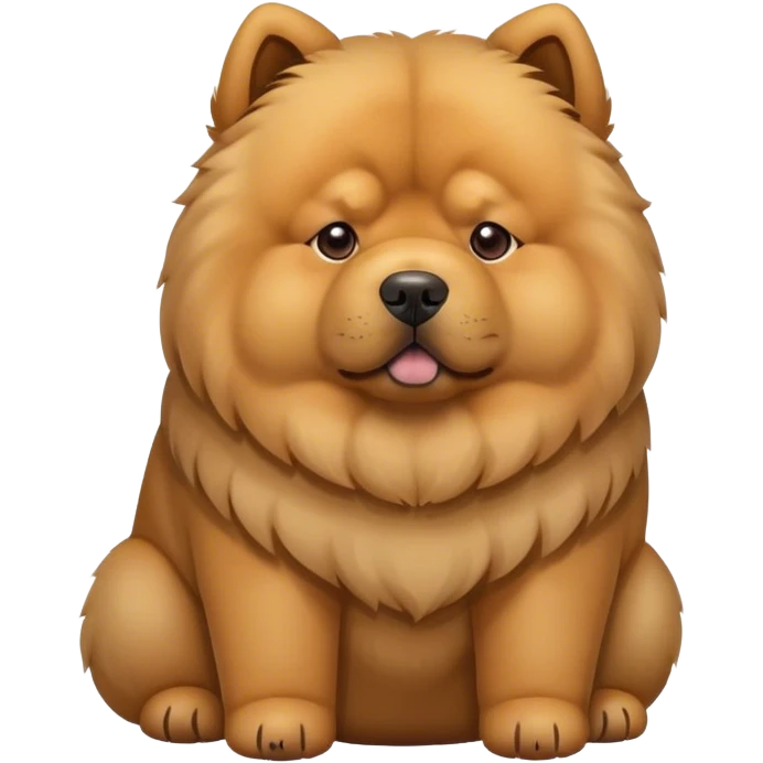 Dog chow chow emoji