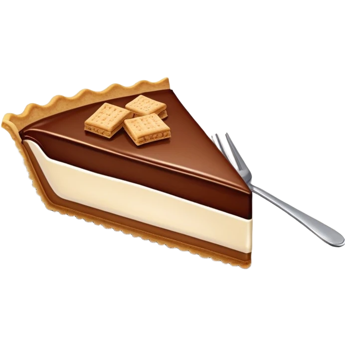 Chocolate cream pie with graham cracker crust  emoji